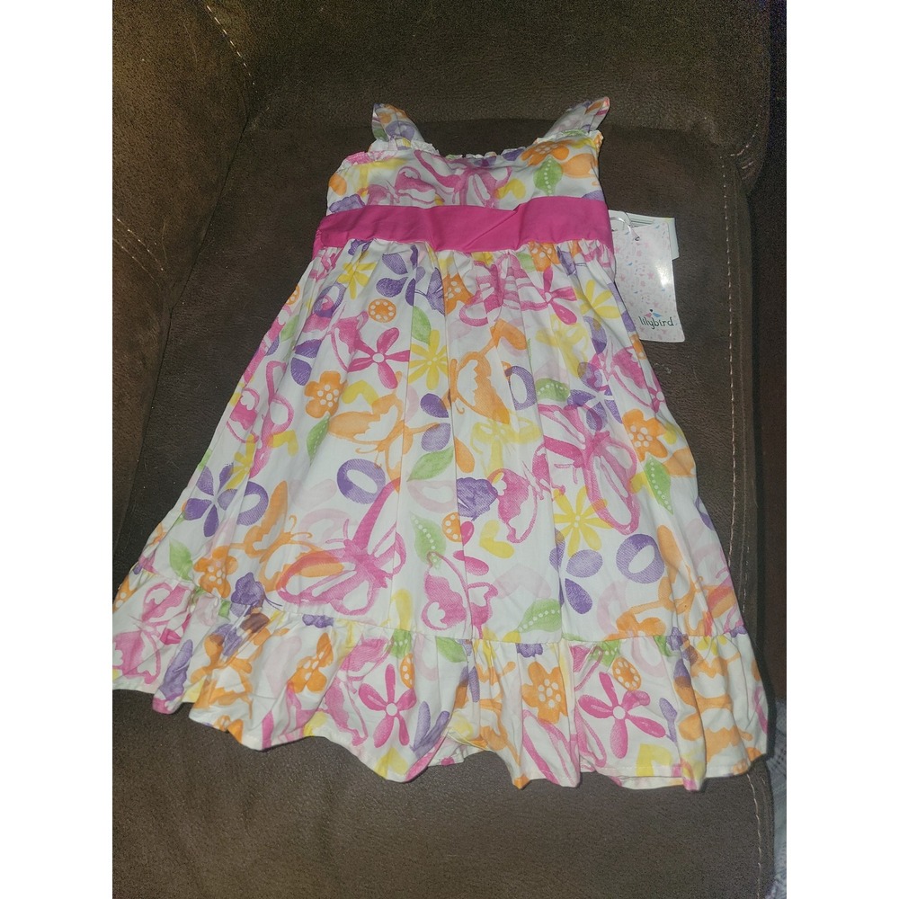 Lilybird spring Easter floral butterfly dress size 4t nwt